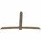 Ekena Millwork Bellingham Rough Sawn Timber Gable Bracket, Douglas Fir, 96"W x 56"H x 2"D x 6"F, 14/12 Pitch GBW096X56X0206BEL00RDF - alternate 4